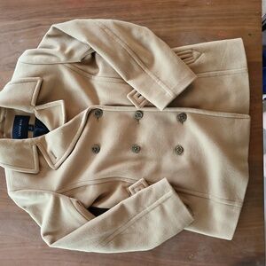 Lands End Wool Blend Peacoat size 8